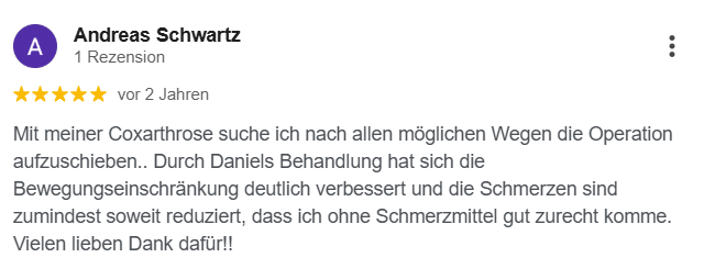 Google Review, Naturheilpraxis Daniel Brunner, HP Brunner