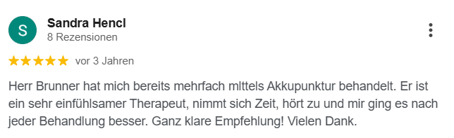 Google Review, Naturheilpraxis Daniel Brunner, HP Brunner