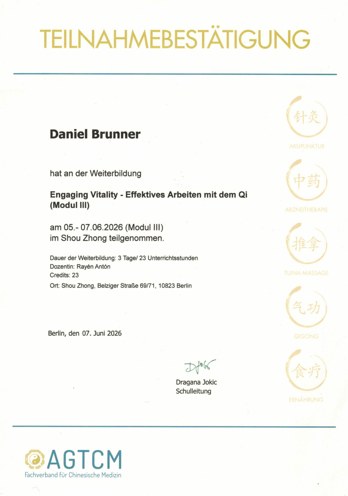 HP Brunner, Daniel Brunner, Heilpraktiker, Naturheilpraxis Daniel Brunner Berlin